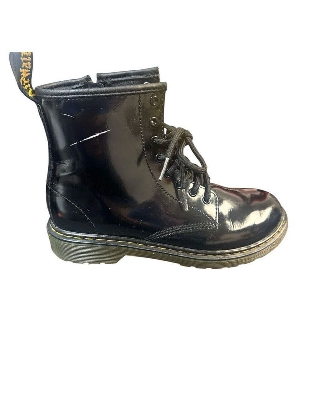 Dr. Martens 1460 Junior  Black Patent Leather Combat Boots Size 5 W /Mens 4